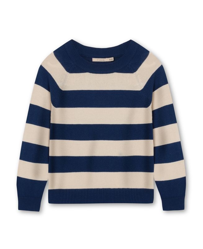 Favo Pullover Streifen Insignia Blue/Sandshell Pullocer