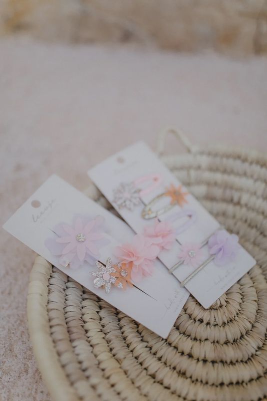 Haarspangen 'flower power mix'