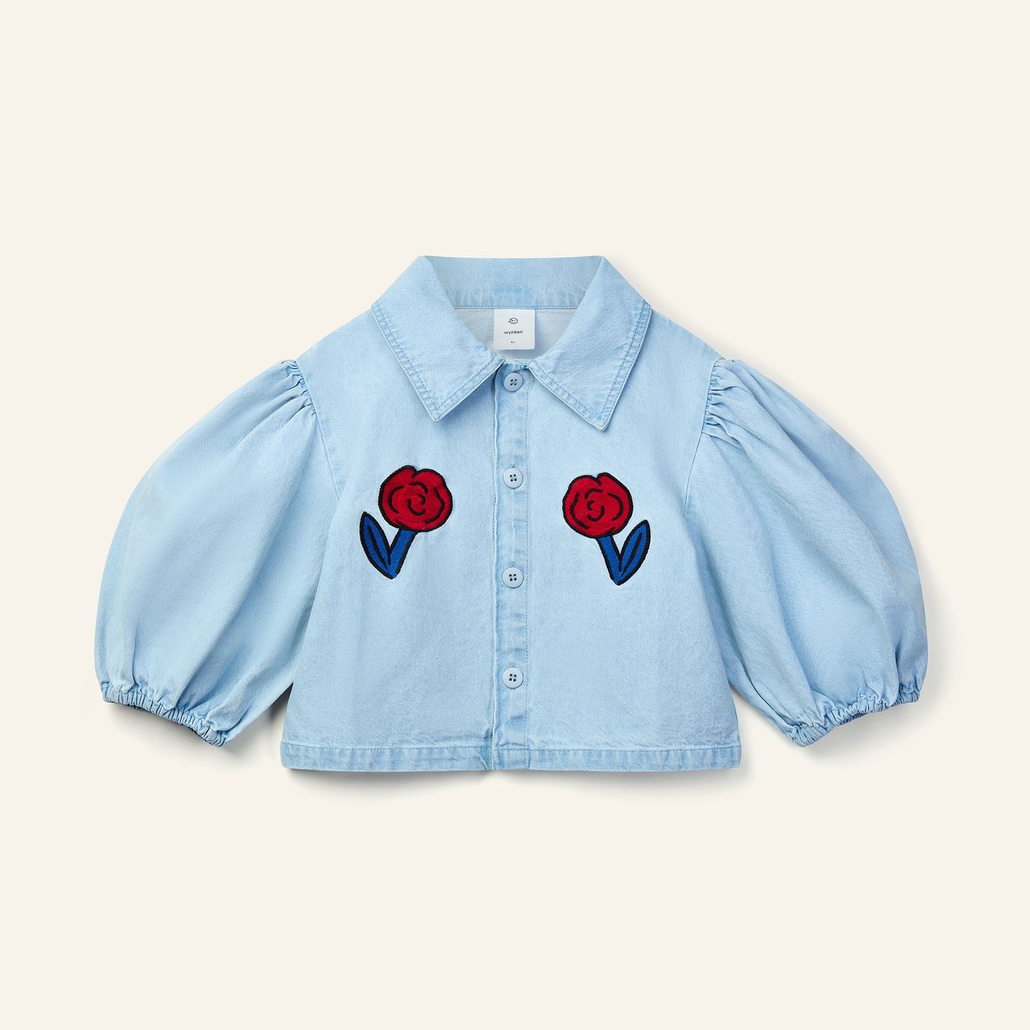 Annka Bolero Jacket Denim - Pale Bleached Wash, Size: 8y