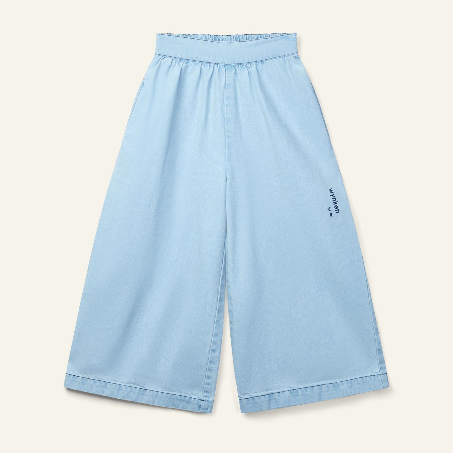 Annka Culotte Denim - Pale Bleached Wash, Size: 8y