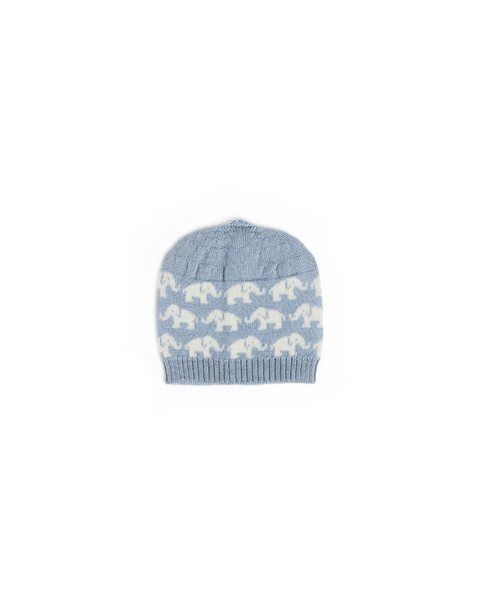 Baby Mütze,  Elefanten, Merinowolle, Size: 56/62