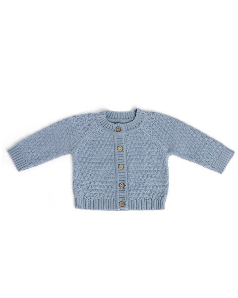 Cardigan aus Merinowolle, Blue, Size: 62