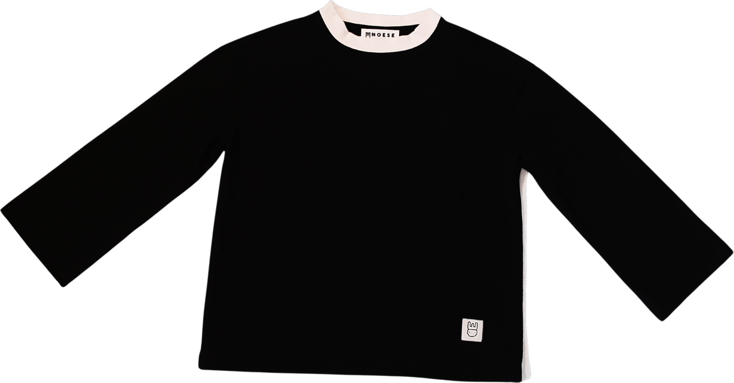 Raking Chair Langarm Shirt Schwarz, Size: 6-7y