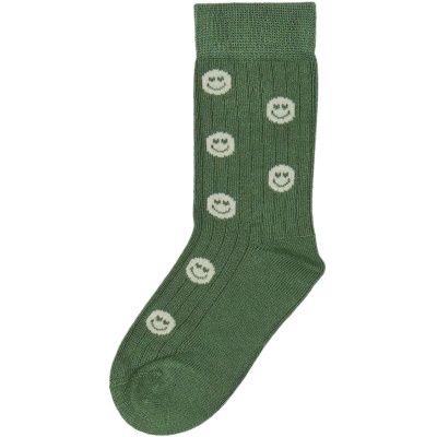 MiniPop Bamboo Green Smile Socken, Size: 19/22