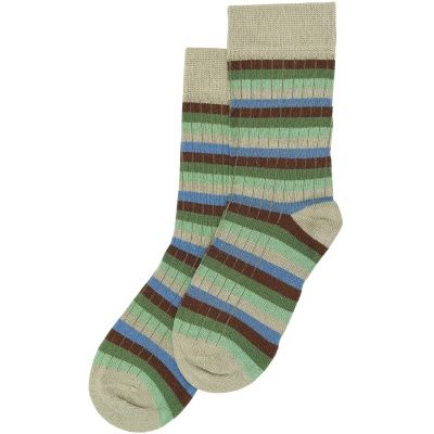MiniPop Bamboo Multi Stripe Socken, Size: 19/22