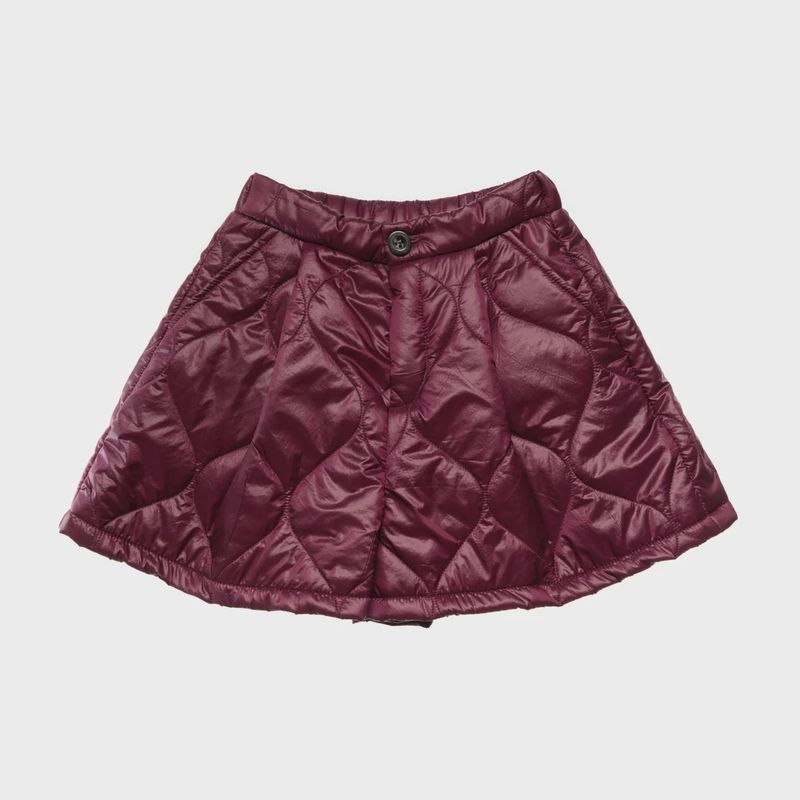 Puffer Shorts Nico, Aubergine