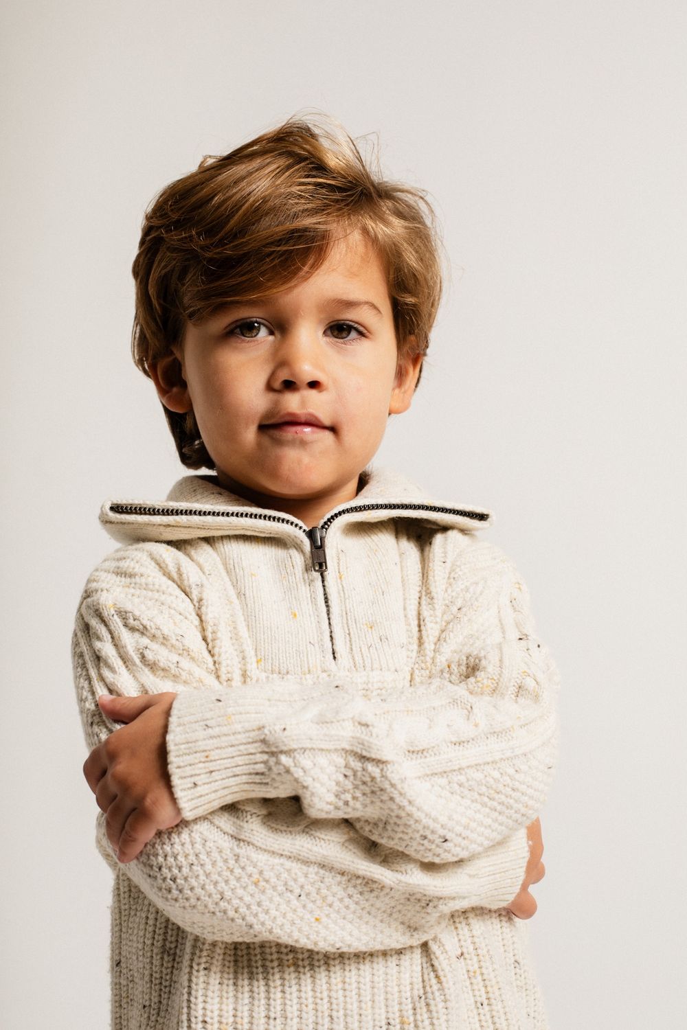 Lenn Pullover, Color: Sand desert, Size: 74/80