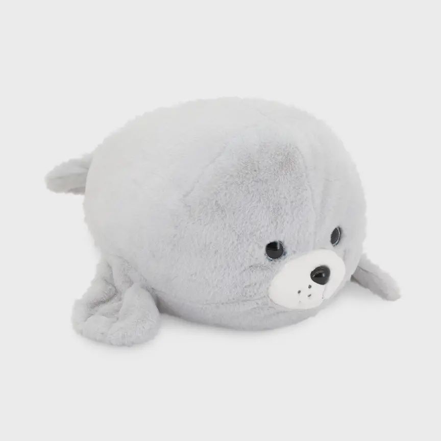 Grauer Foca Plüsch,  30cm