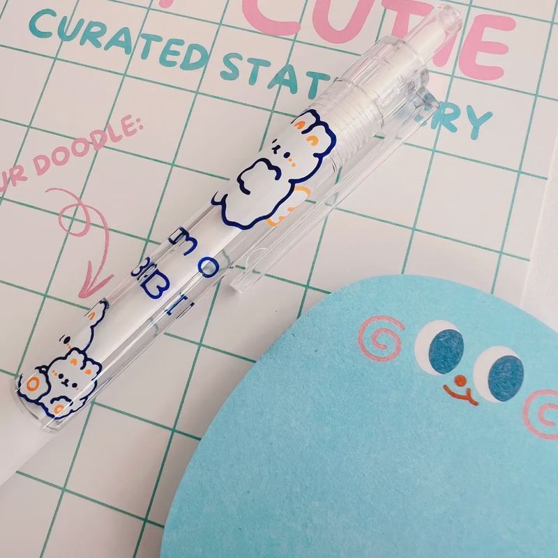 Kleiner Blauer Punkt Schreibwarenset - Memo-Stift - Strumpffüller