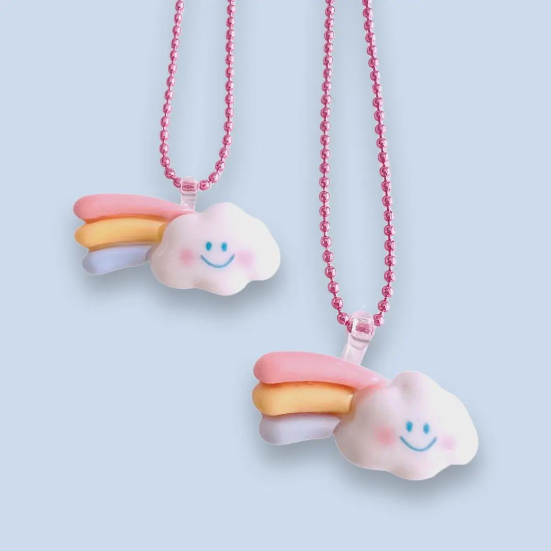 Pop Cutie Kawaii Rainbow Cloud Halskette