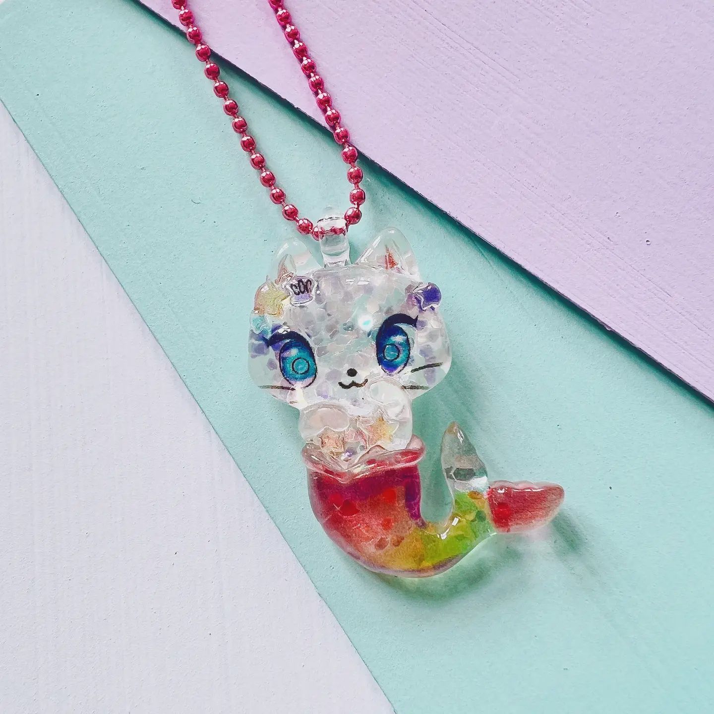 Pop Cutie Meerjungfrau-Katzen-Halskette