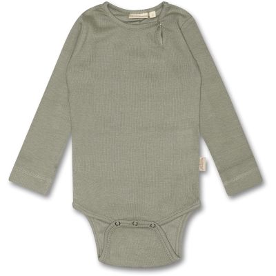 Body L/S Modal, Color: Green shadow, Size: 62
