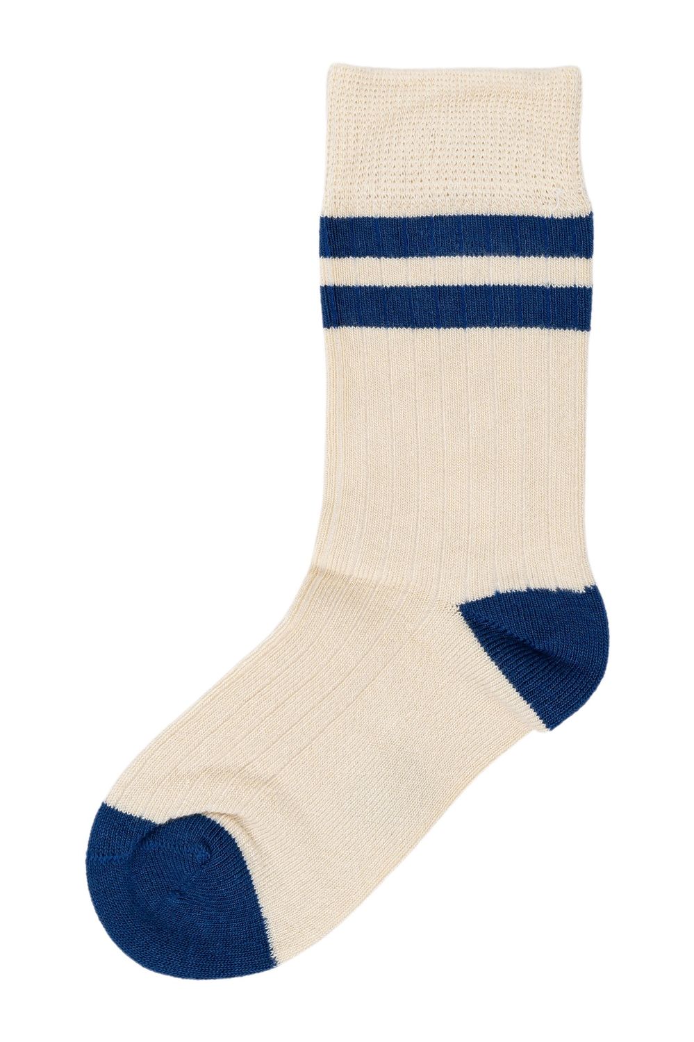 MiniPop® Bamboo Socken Sport, Color: Off white/deep cobalt, Size: 19/22