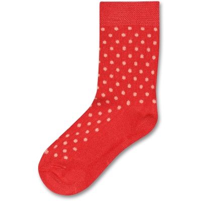 MiniPop® Bamboo Socken Punkte, Color: Bright Red, Size: 19/22