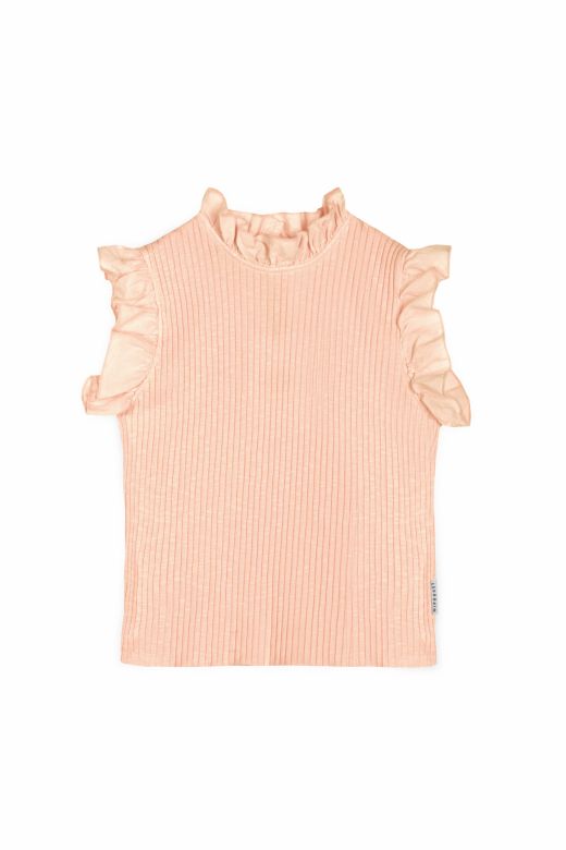 Charlotte Top, Color: Salmon, Size: 6Y