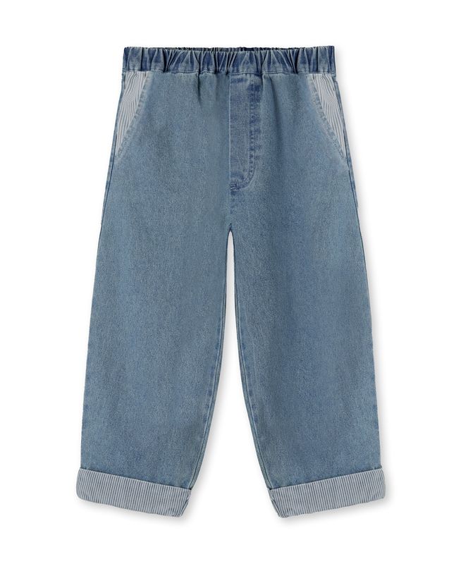 Don Contrast Denim Hose