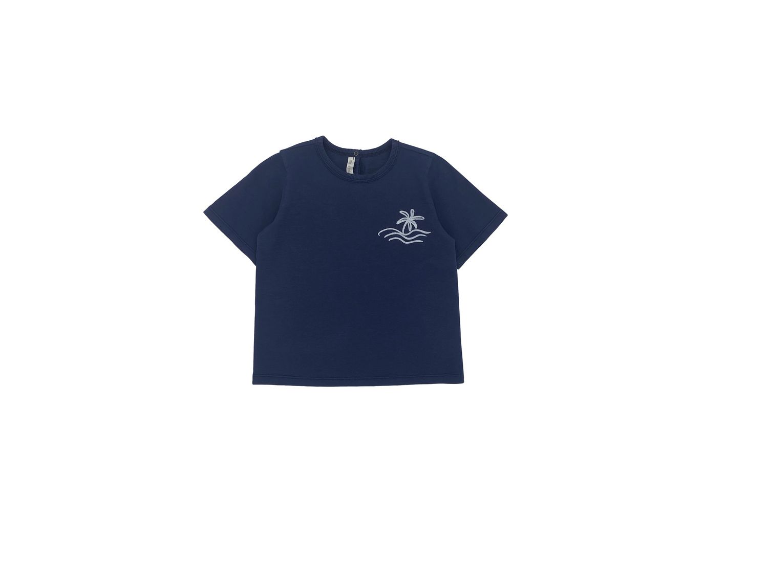 T-Shirt Print Blue, Size: 6Y