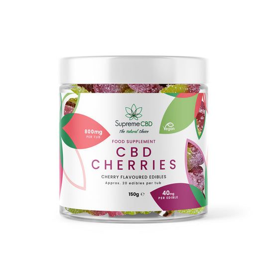 CBD cherries flavoured gummies 150g