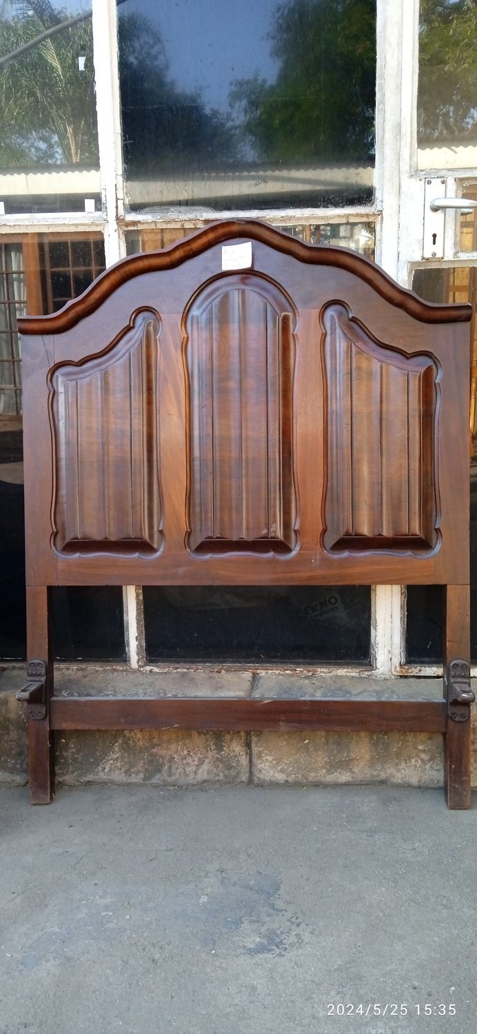 Vintage Imbuia Ball and Claw Single Beds (2)