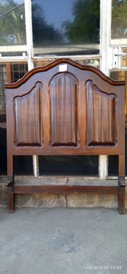 Vintage Imbuia Ball and Claw Single Beds (2)