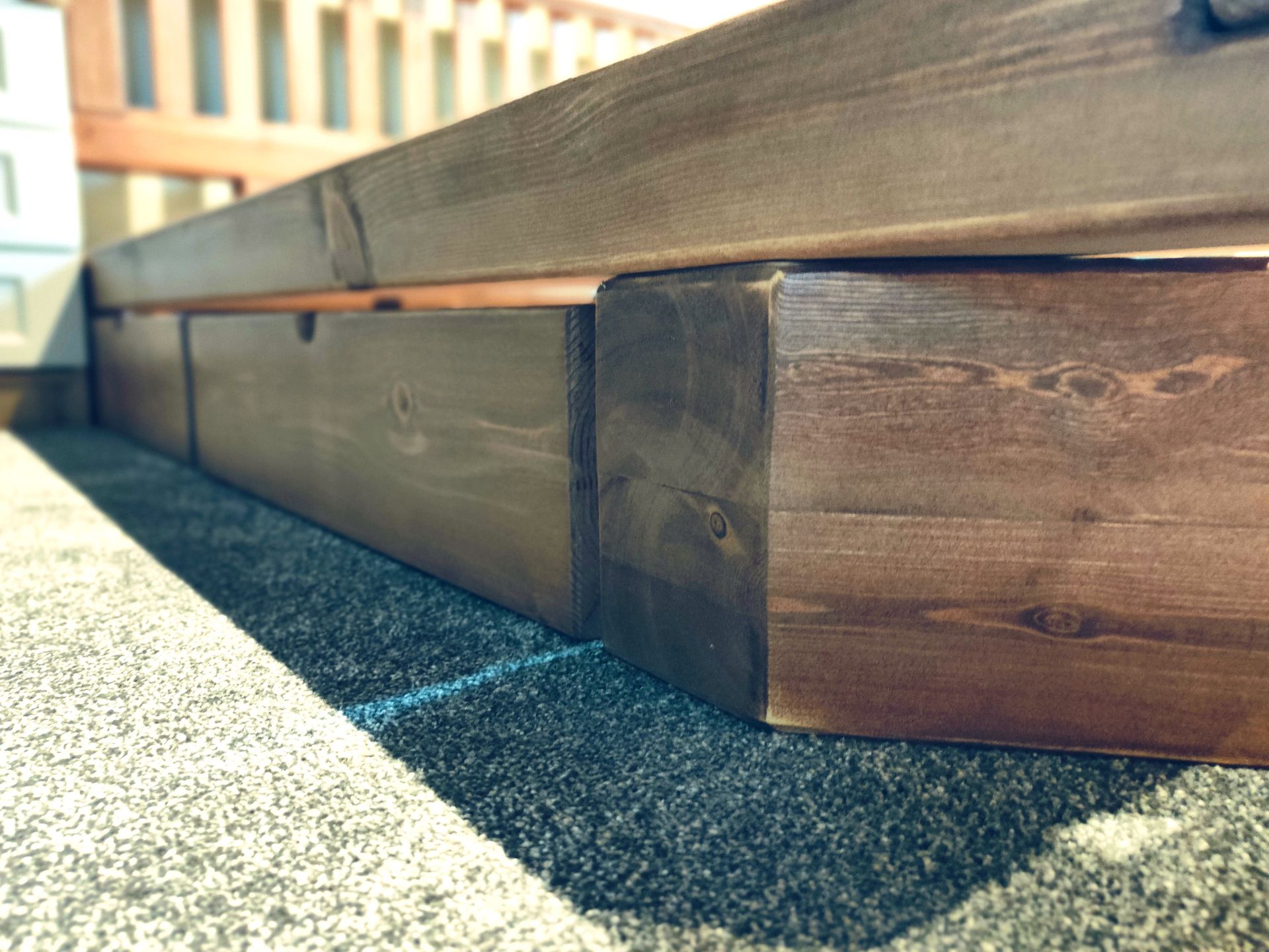 Farmhouse Bed Frame – Handmade Rustic Solid Wood Platform Bed