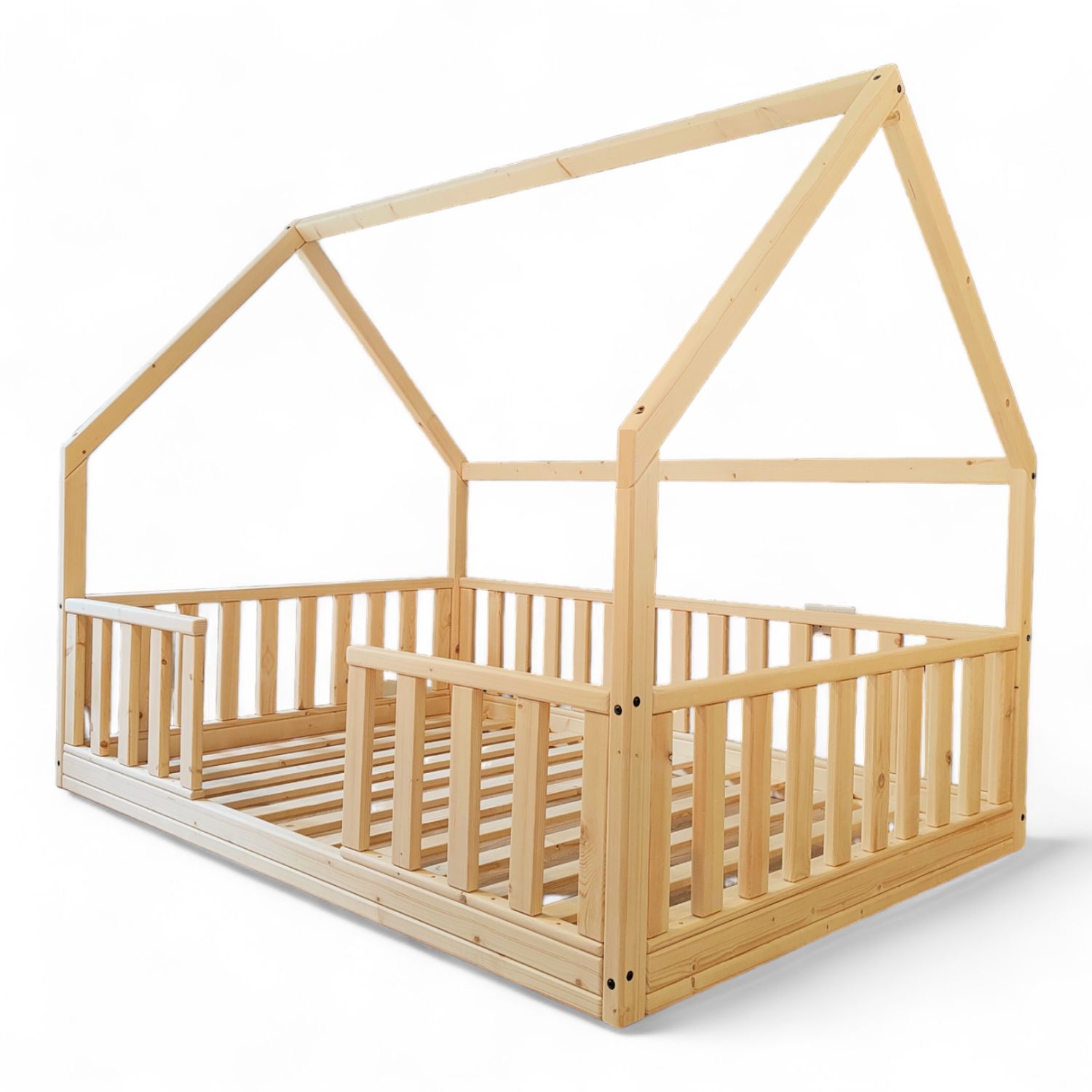 Montessori House Bed – Handmade Solid Wood Frame (Fits 135x190 cm Mattress)