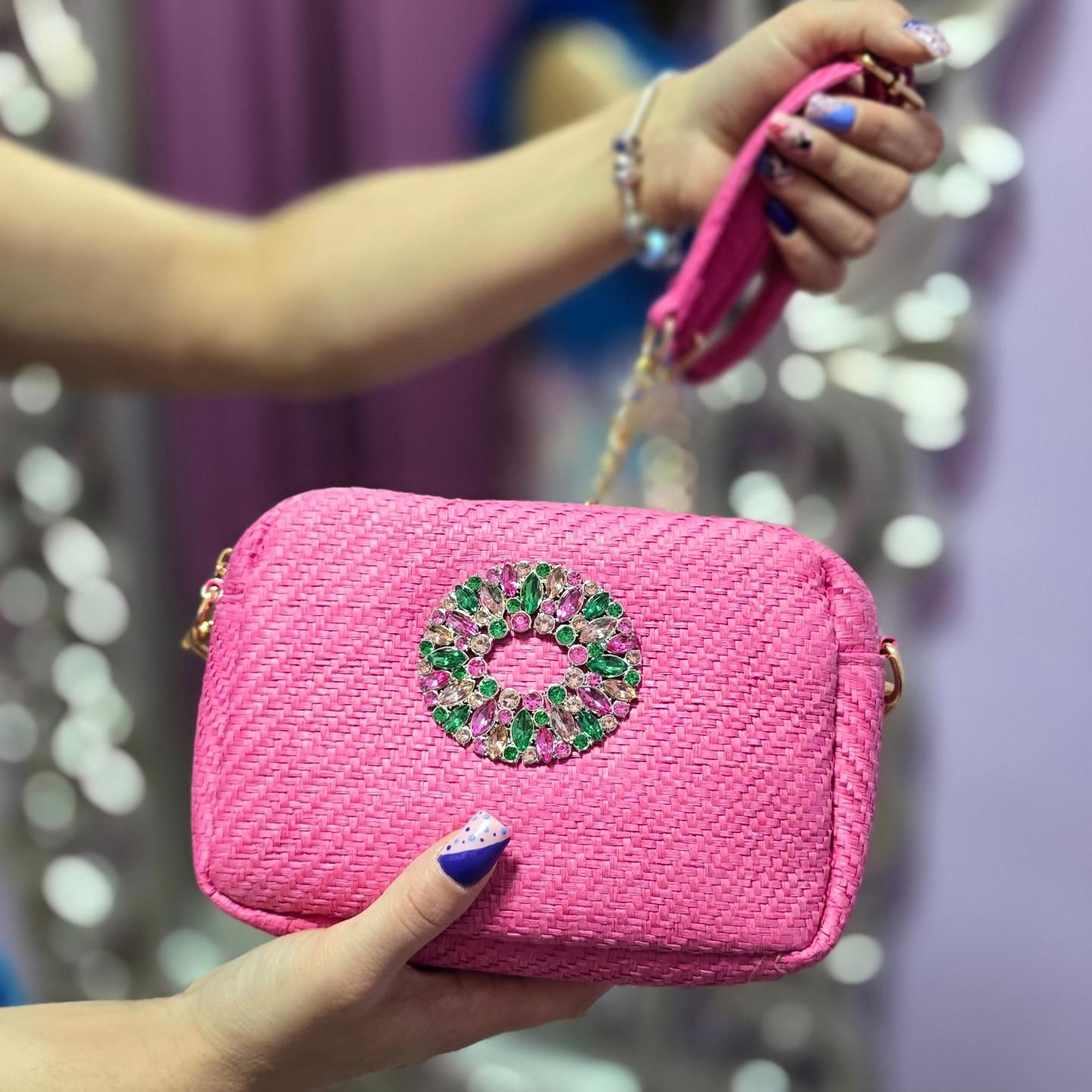 BOLSO RAFIA MEDALLON