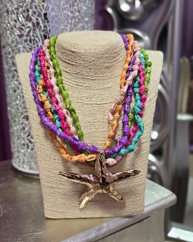 Estrella multicolor caracoles