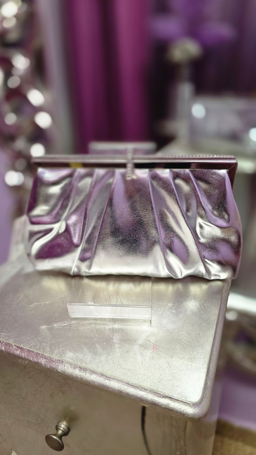 Bolso METALIZADO plata