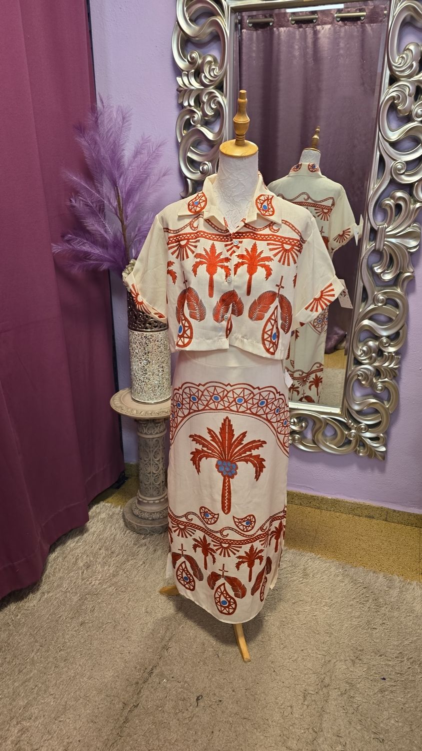 Conjunto  LUCIA rojo