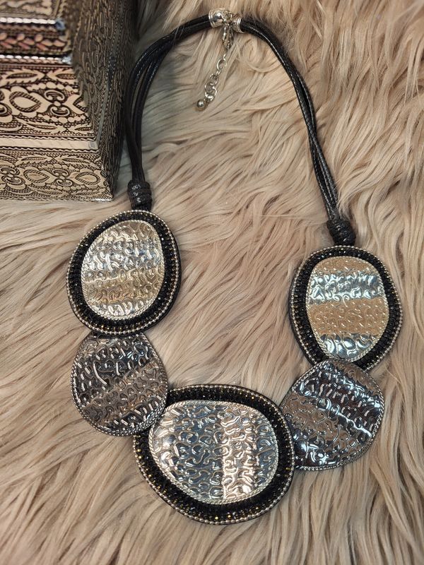 Collar latón plata Collar latón plata
