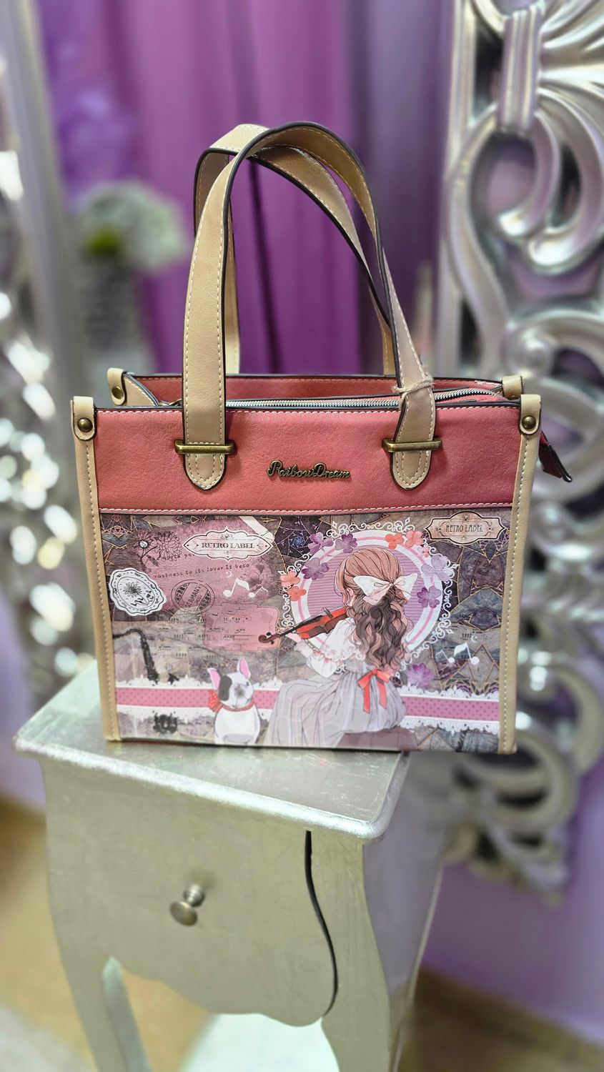 Bolso muñeca colección piano asa