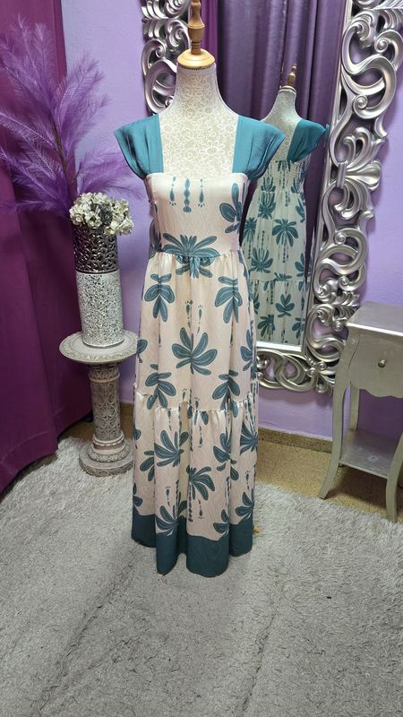 Vestido turquesa SHEILA