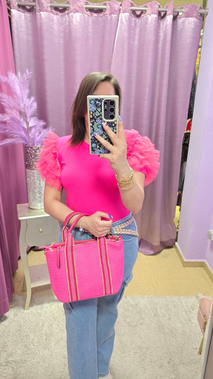 Camiseta TUL fucsia