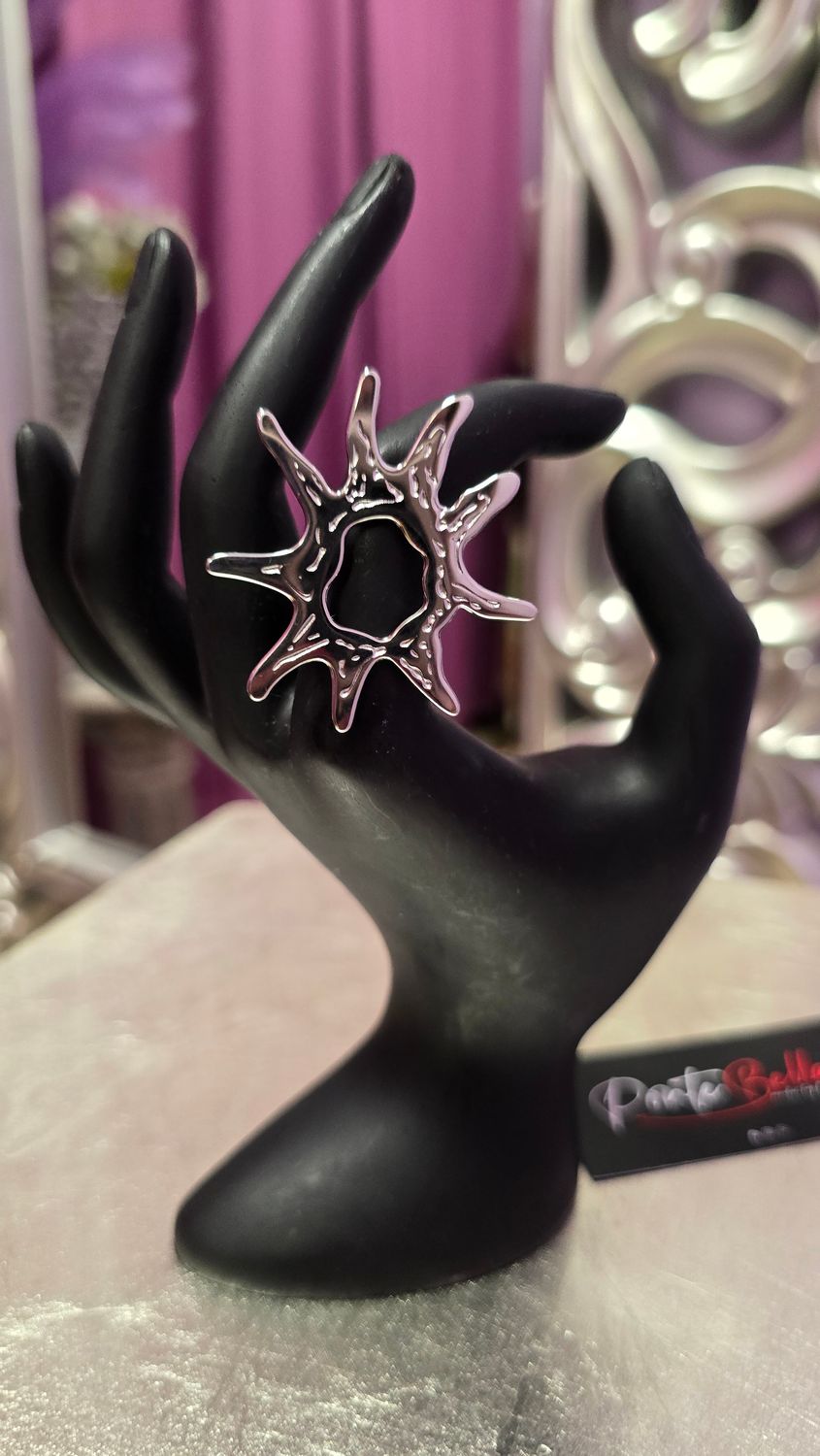 Anillo SOL acero plata