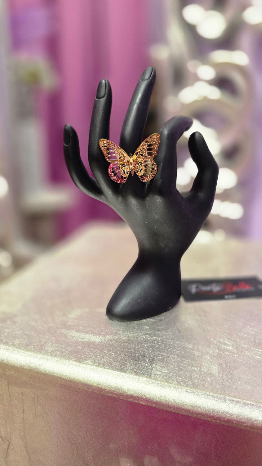 Anillo MARIPOSA RELIEVE oro