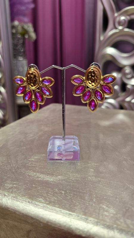 Pendientes ELY fucsia