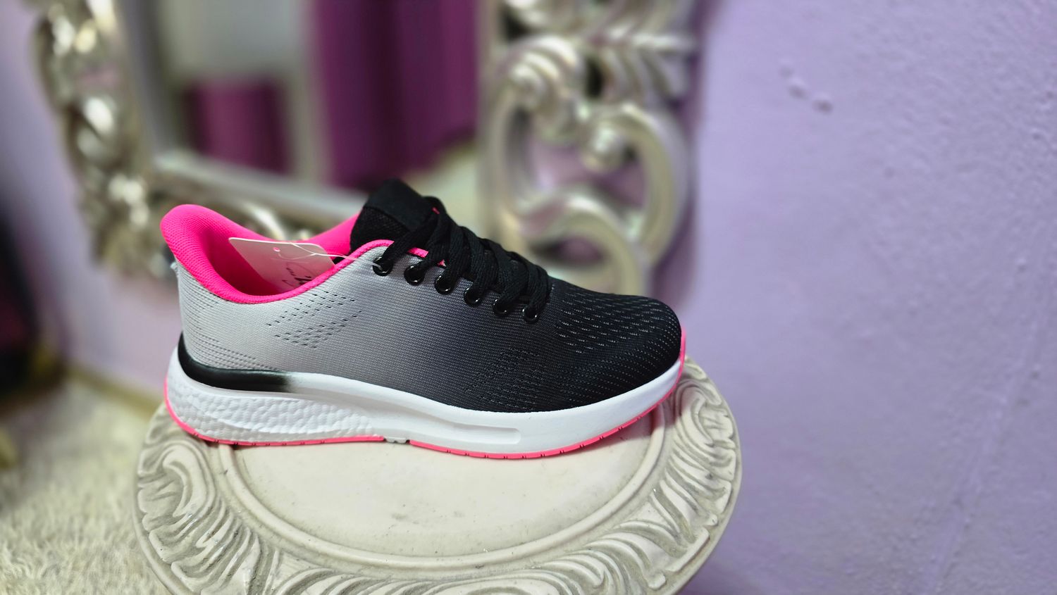 Zapatillas degradada gris/rosa