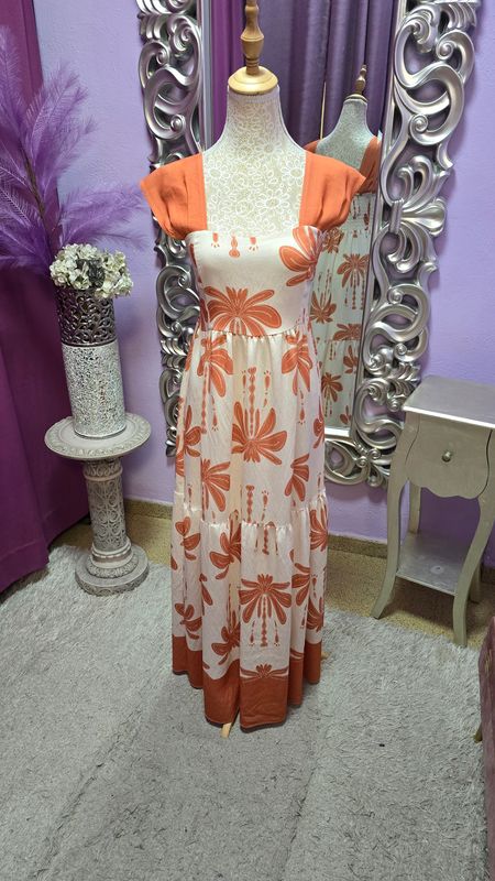Vestido naranja SHEILA