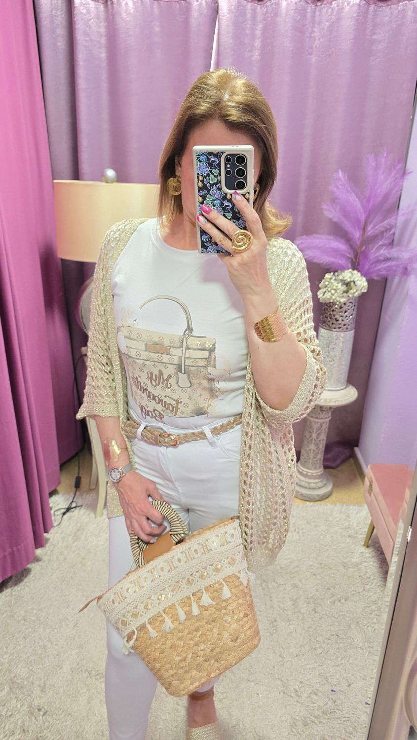 Camiseta bolso estampacion