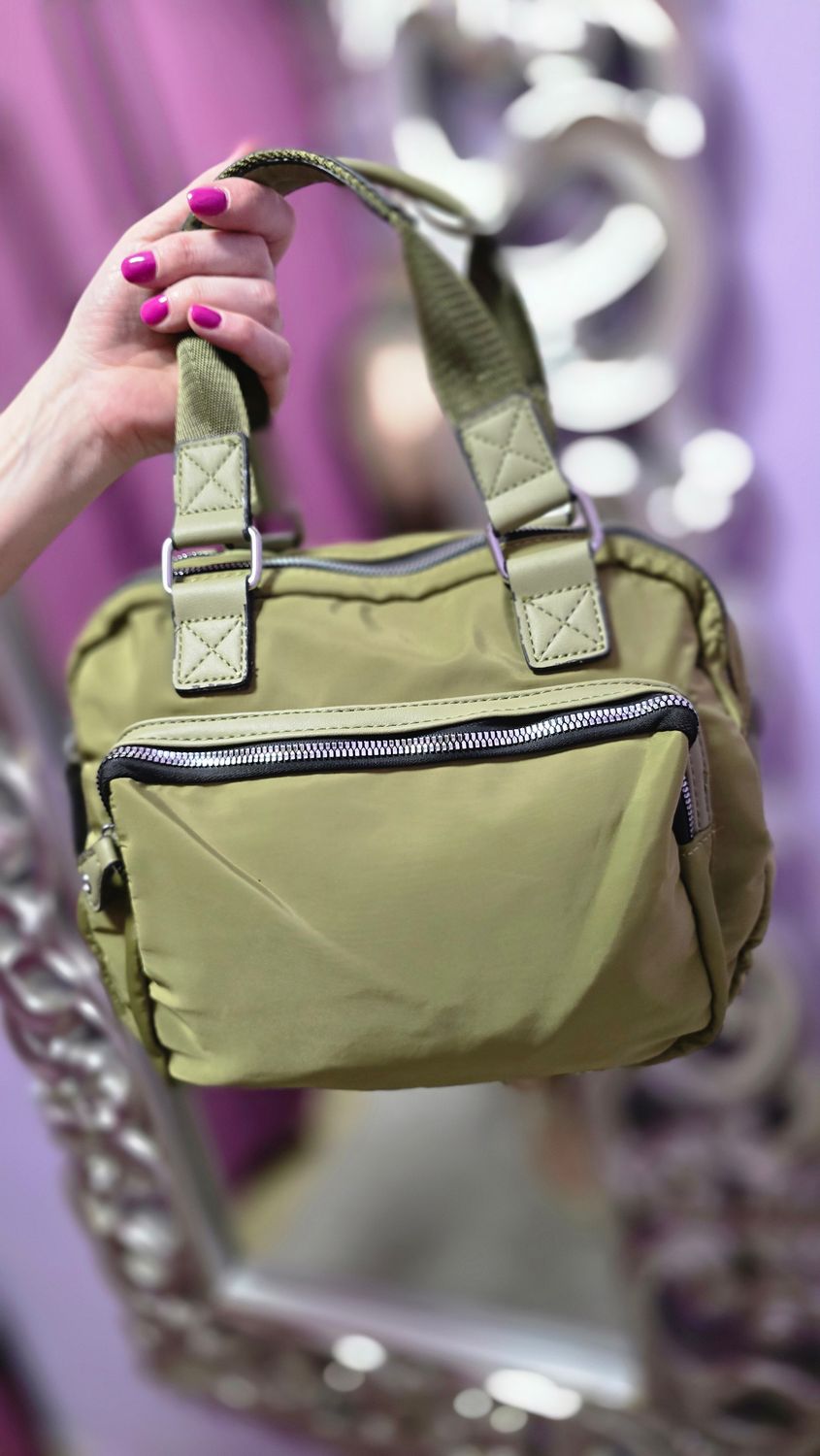 Bolso CAQUI dos cremalleras
