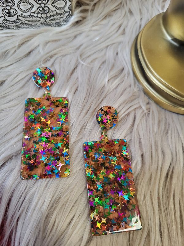 Pendientes estrellas colores