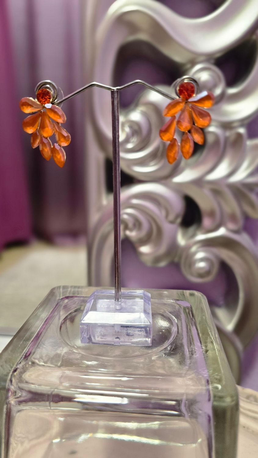 Pendientes ROSALIA naranja