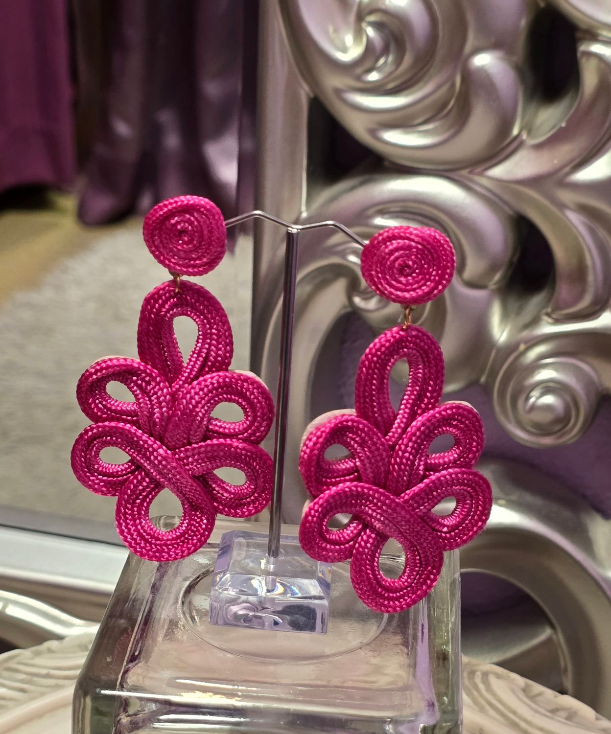 Pendientes  TANIA  Fucsia