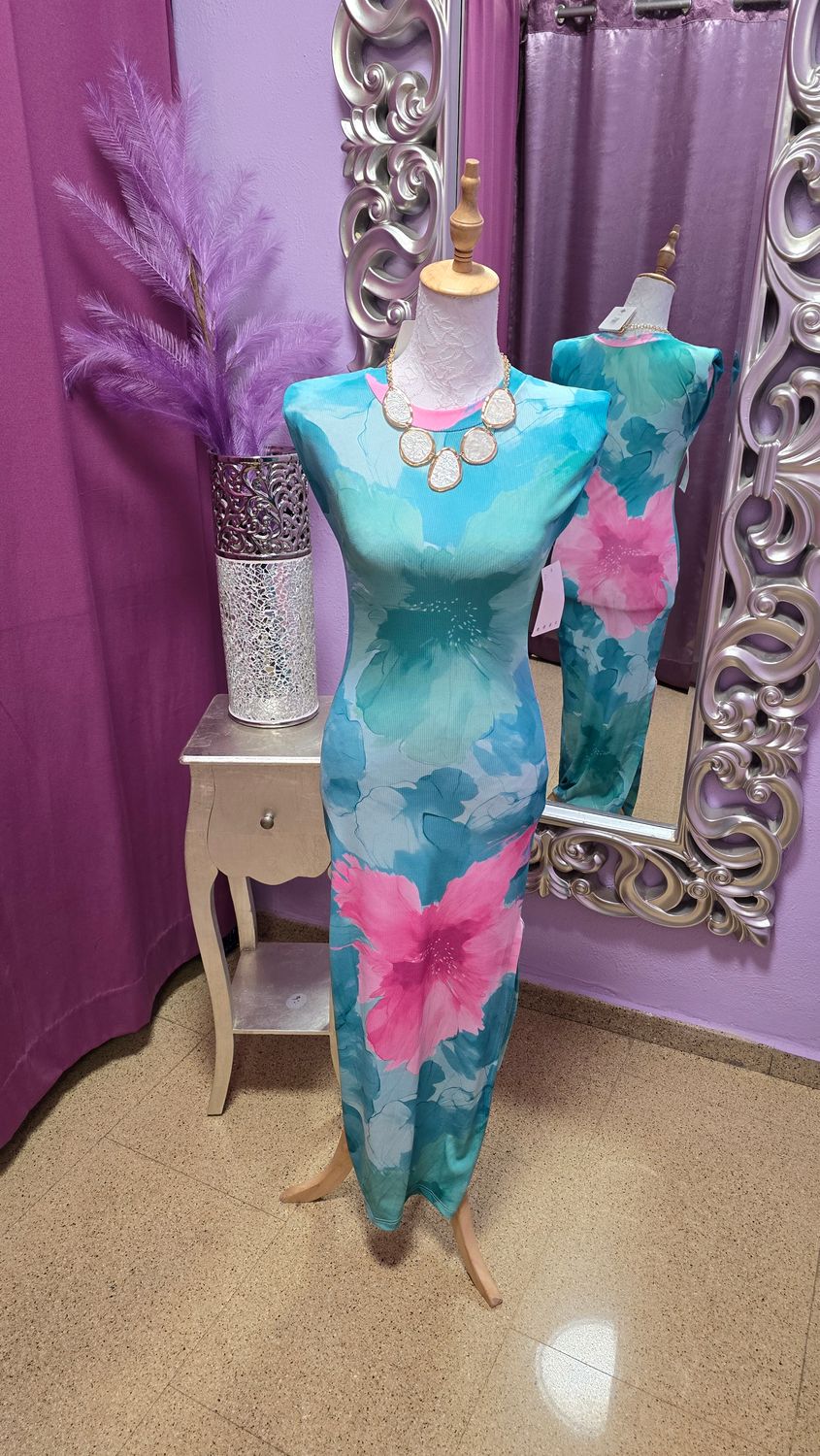 Vestido MAR TURQUESA