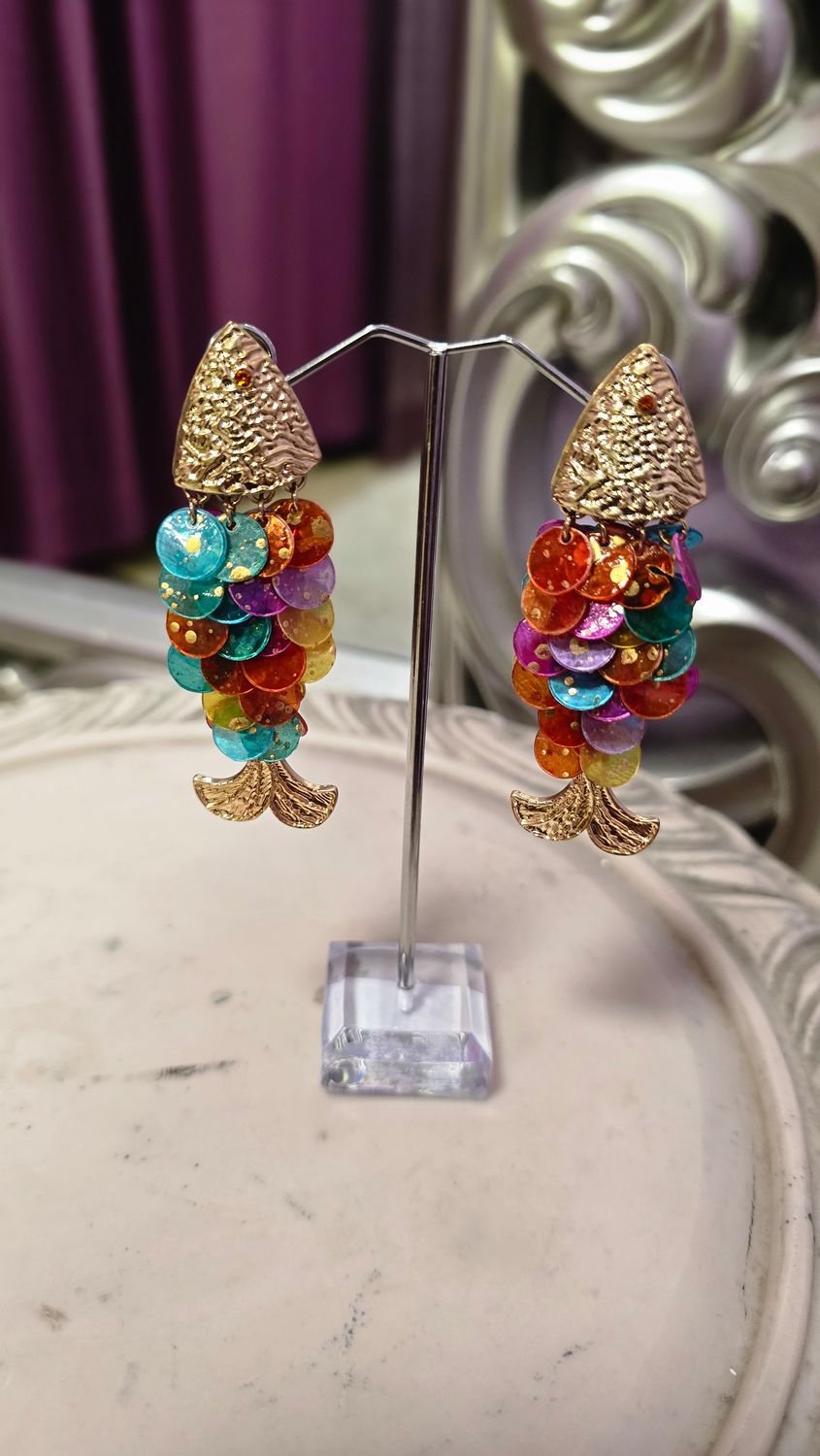 Pendientes ESCAMAS colores
