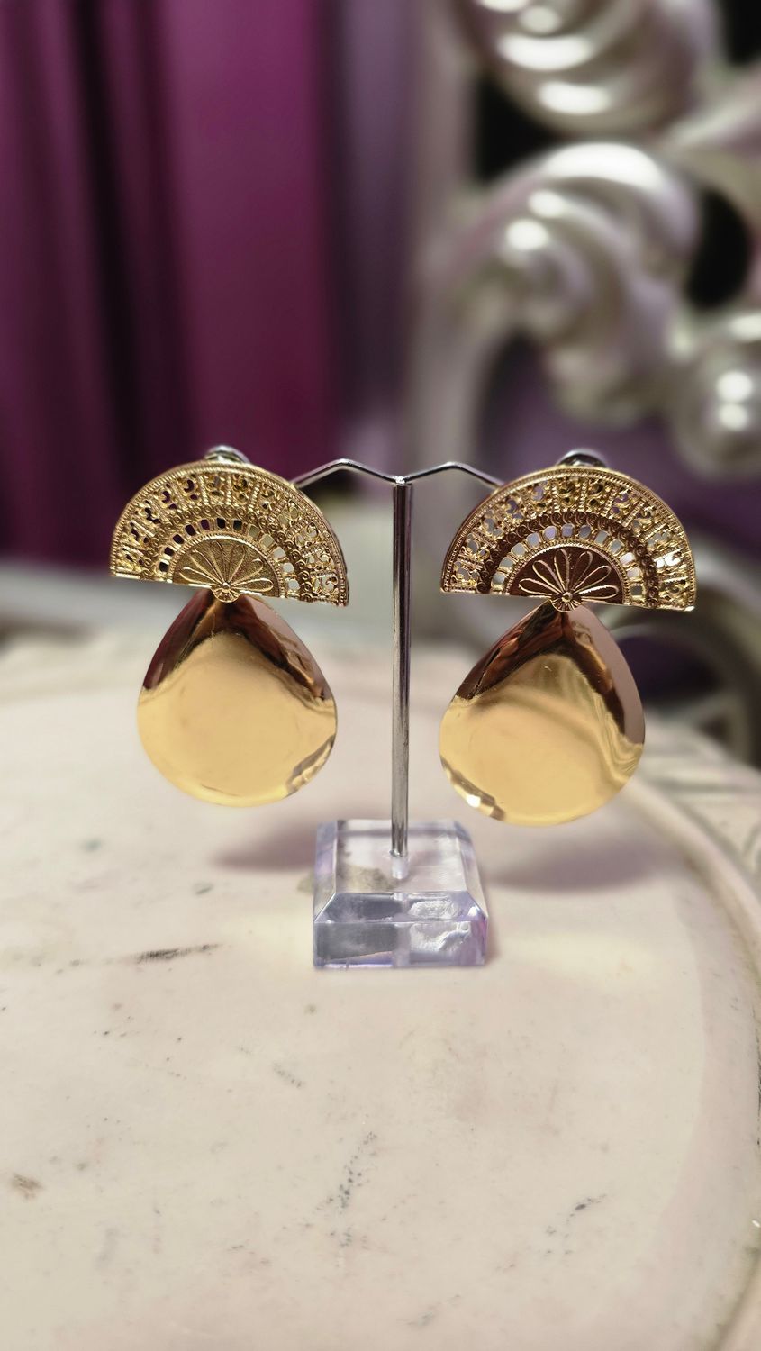 Pendientes ABANICO oro