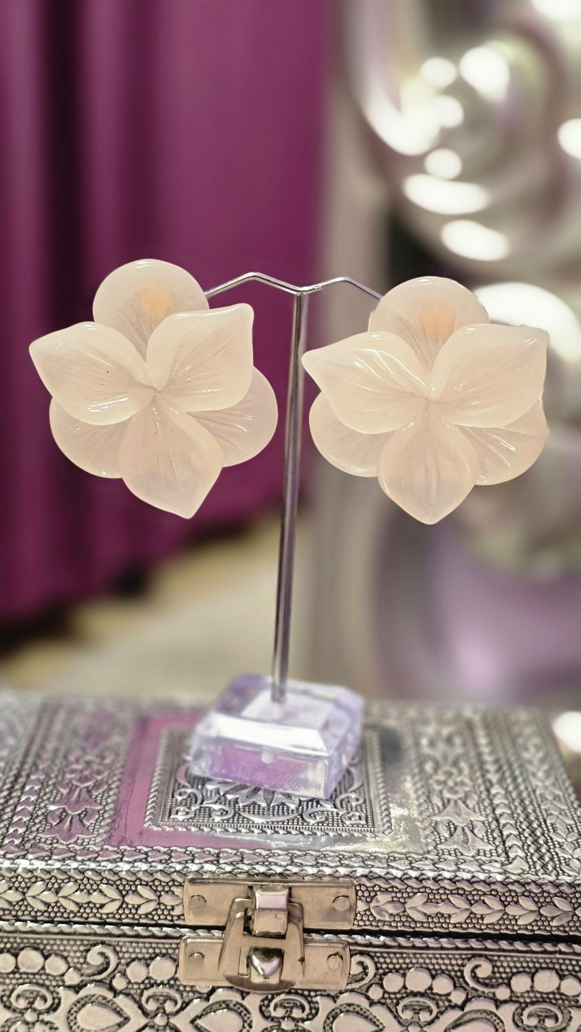 Pendientes NACAR blanco