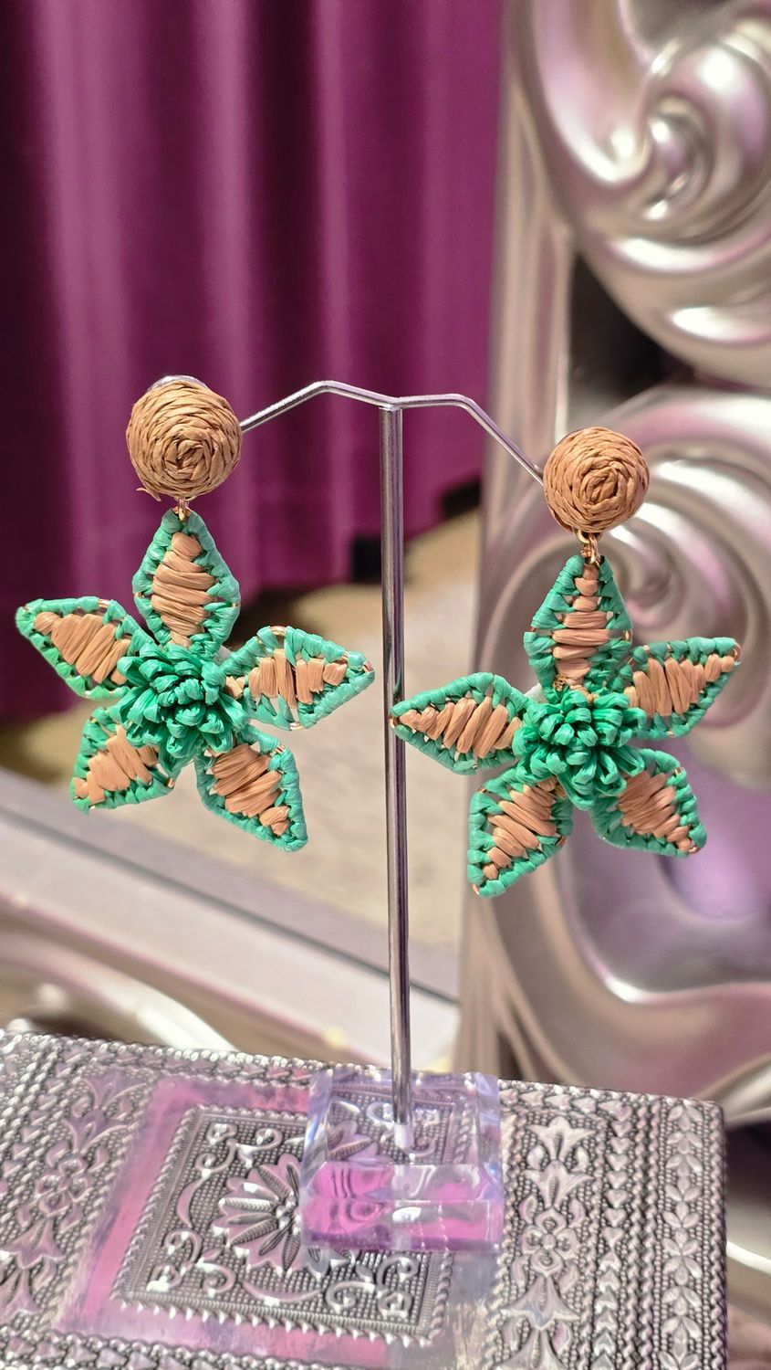 Pendientes LIS verde