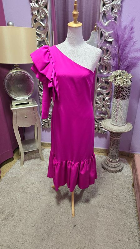 Vestido ANNA buganvilla